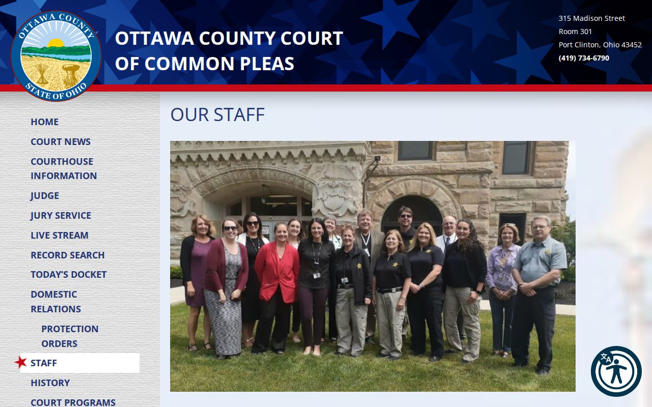 Ottawa County criminal court docket staff and court administration information