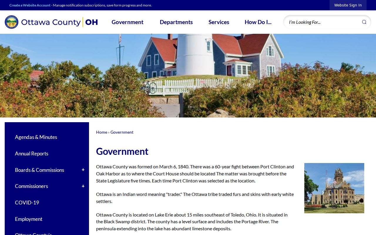 Ottawa County court docket historic courthouse
