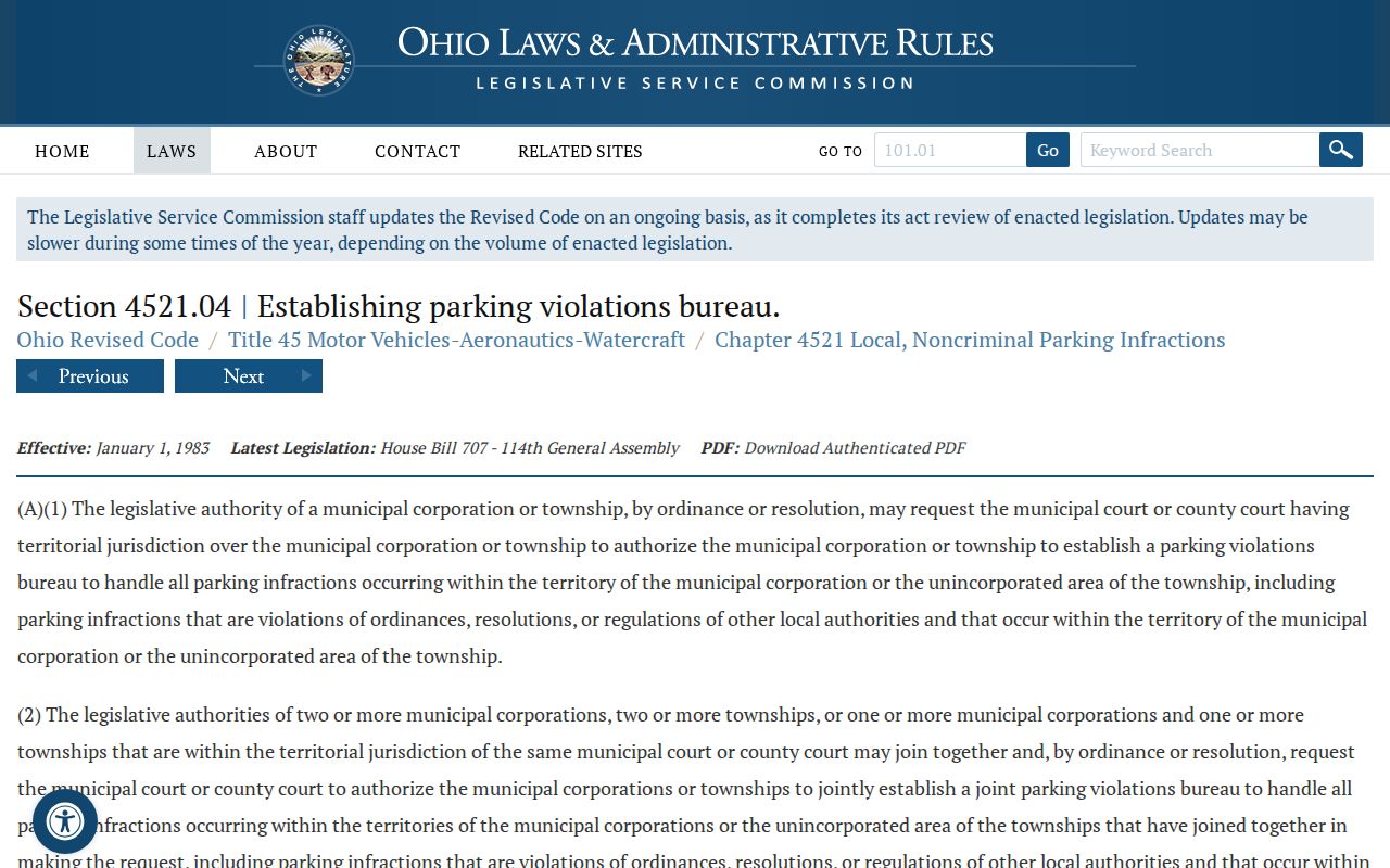 Port Clinton court docket parking violations bureau recordkeeping law