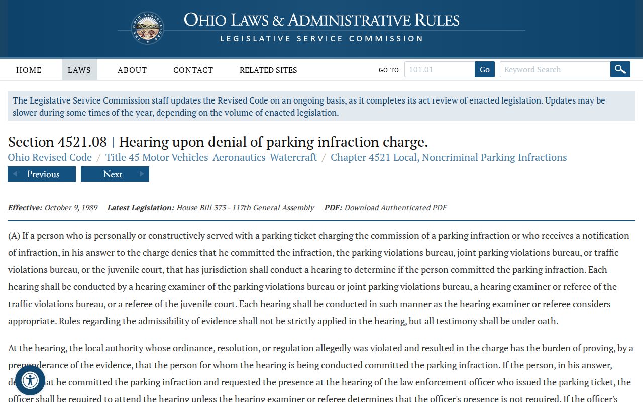 Port Clinton court docket parking bureau appeal law